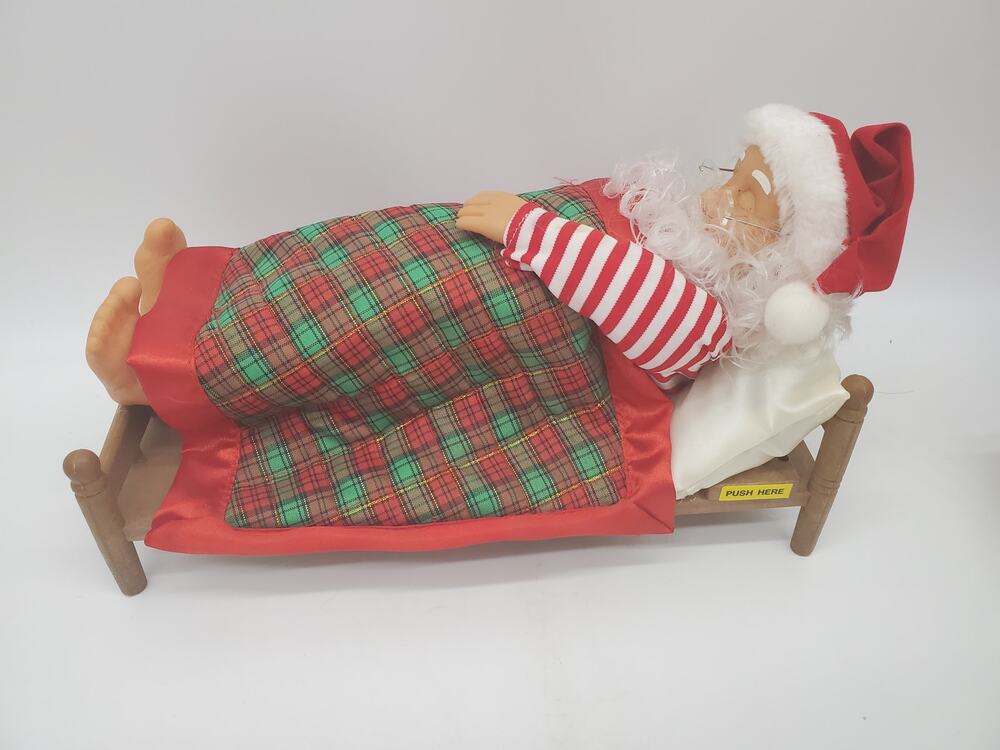 Snoring Santa Figure 10" - 1993